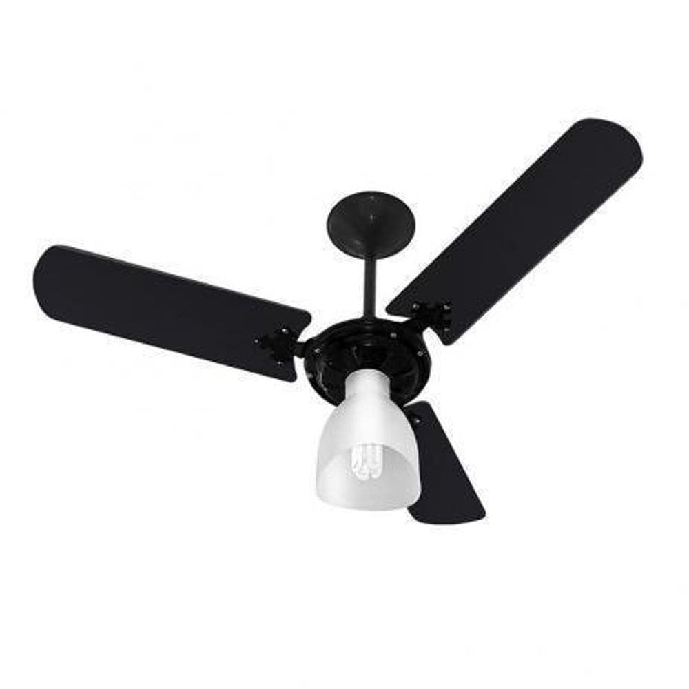 Ventilador De Teto Venti-Delta New Delta Light Com 3 Pás Preto 220V