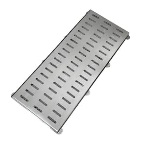 Ralo Grelha Linear 20x50 Inox Quintal com Tela Anti Insetos