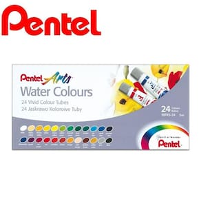 Tinta Aquarela Pentel 24 Cores WFRS-24