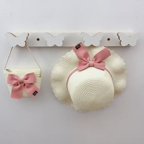 1 Cabideiro parede infantil pendurador roupas Borboleta
