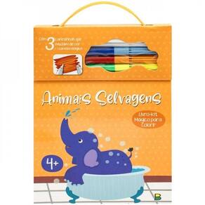 Livro-Kit Mágico Para Colorir: Animais Selvagens