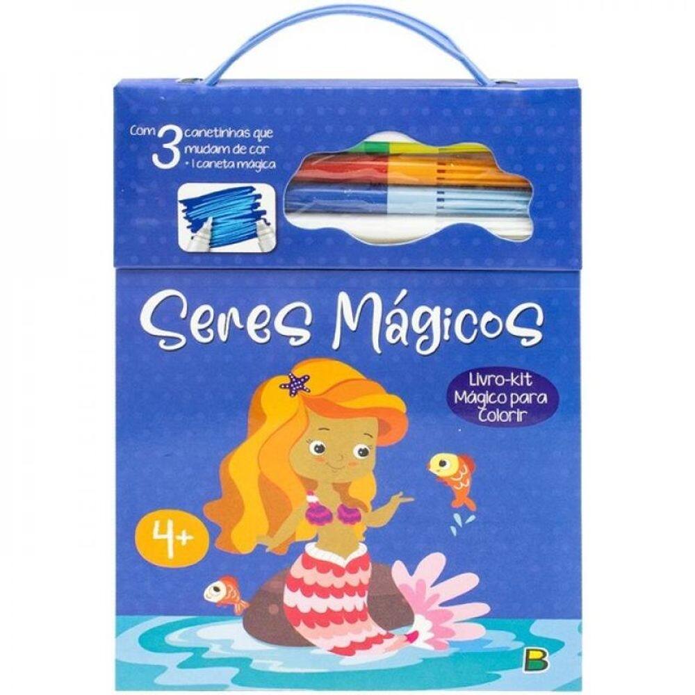 Livro-Kit Mágico Para Colorir: Seres Mágicos