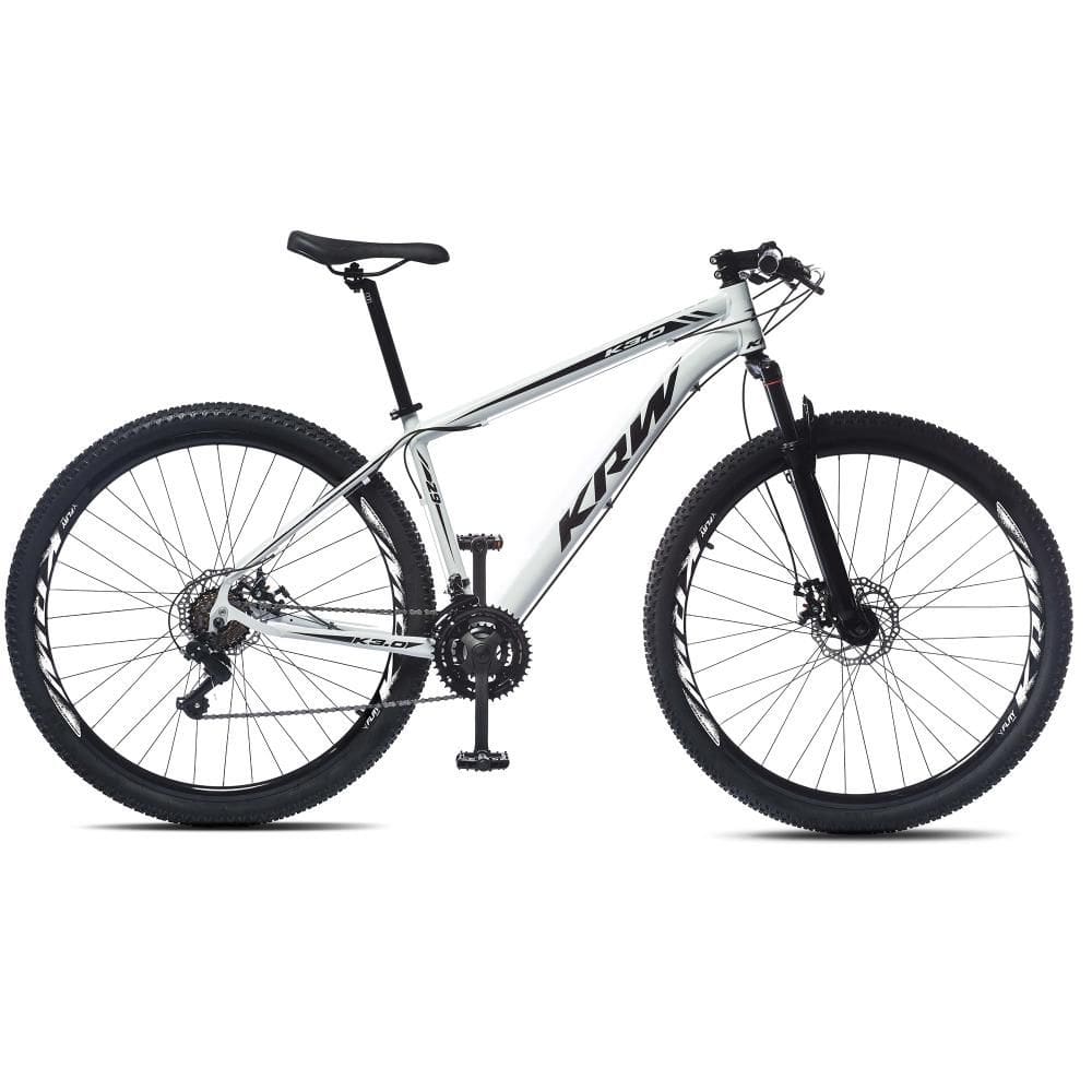 Bicicleta Krw S50 Aro 29 Susp. Dianteira 24 Marchas - Branco/preto