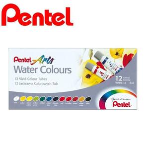Tinta Aquarela Pentel 12 Cores WFRS-12