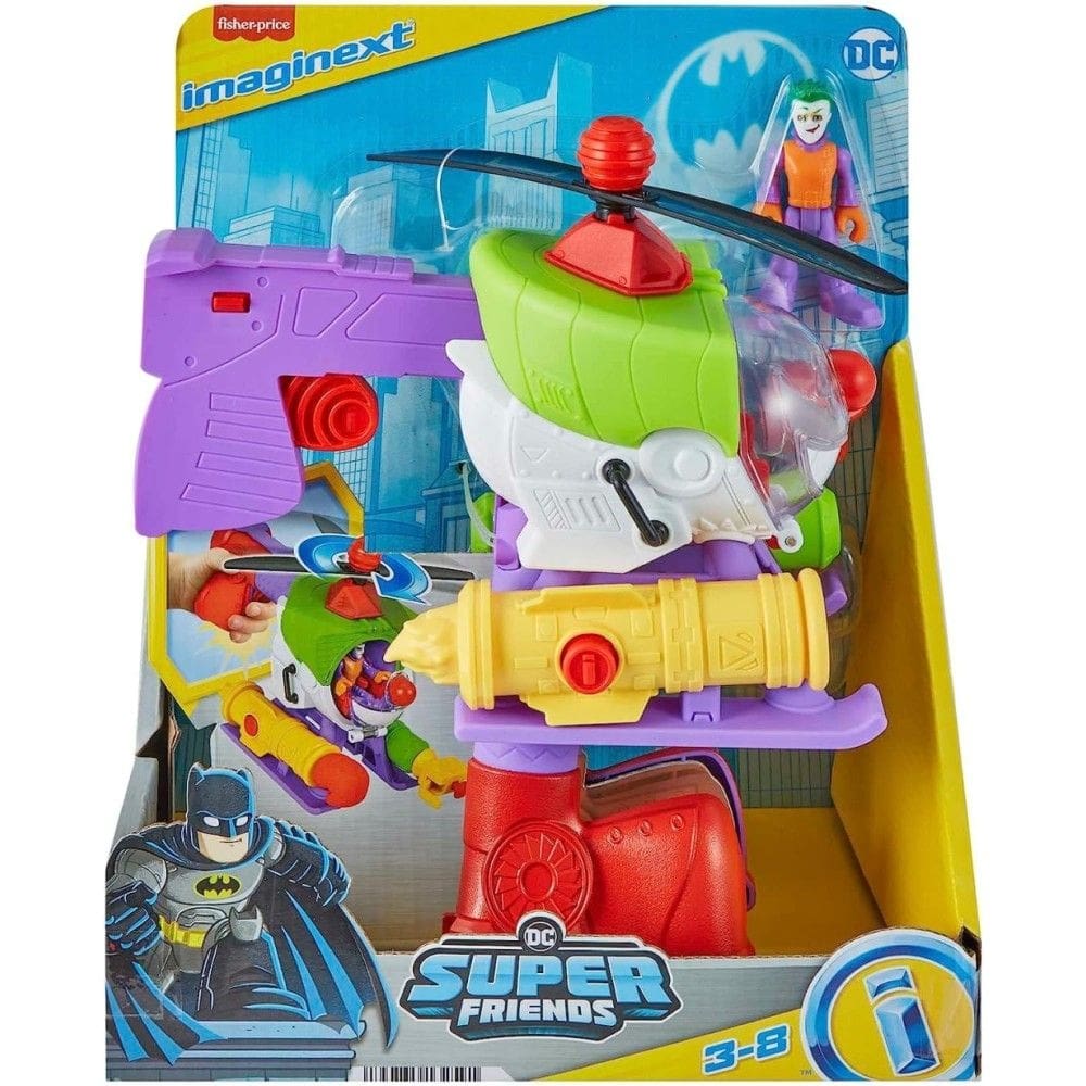 Hmv09 Imaginext Dc Super Friends Veículo The Joker™ Robo Copter