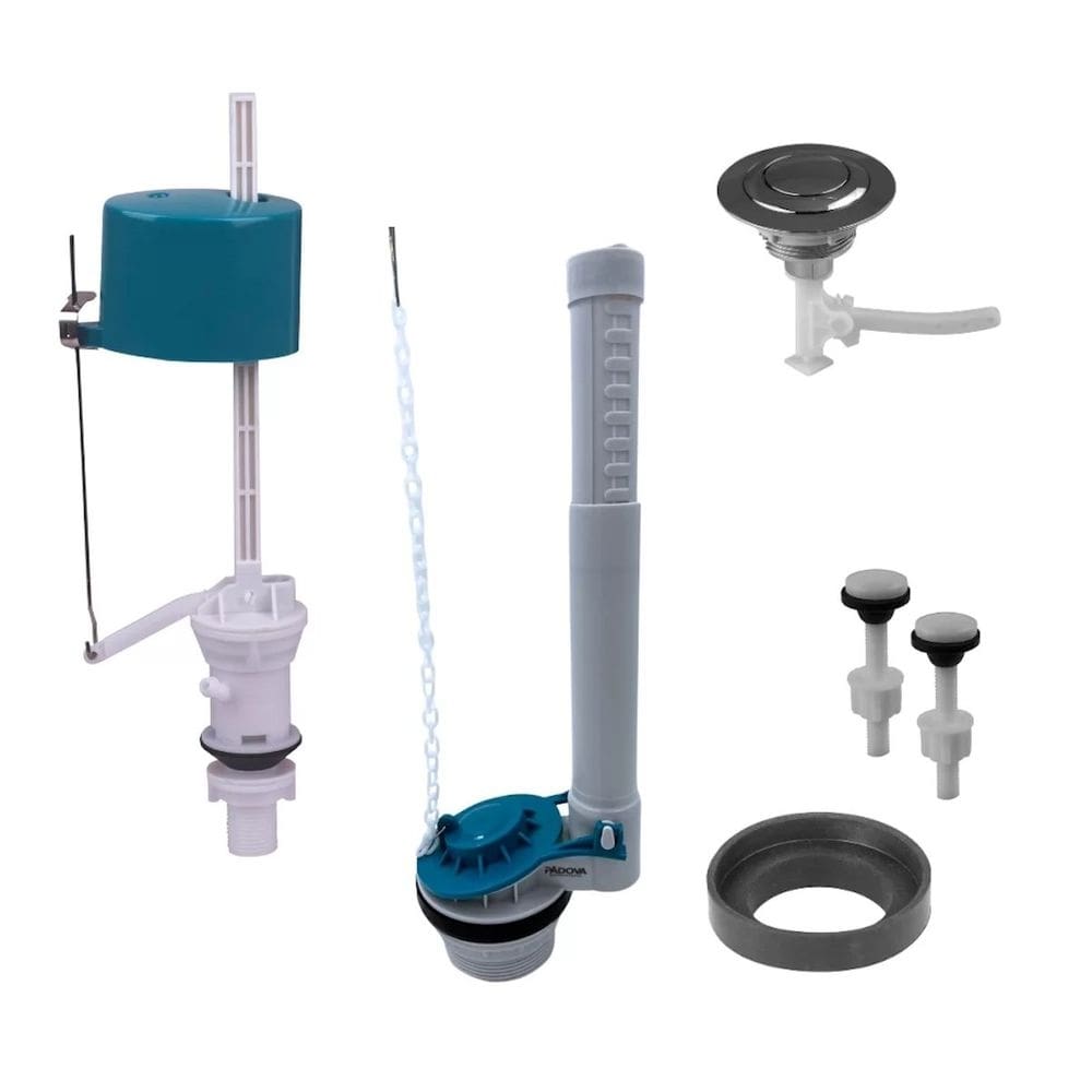 Kit Completo Universal p/Caixa Acoplada c/Mecanismo Entrada e Saída Ajustável c/Acionamento Superior