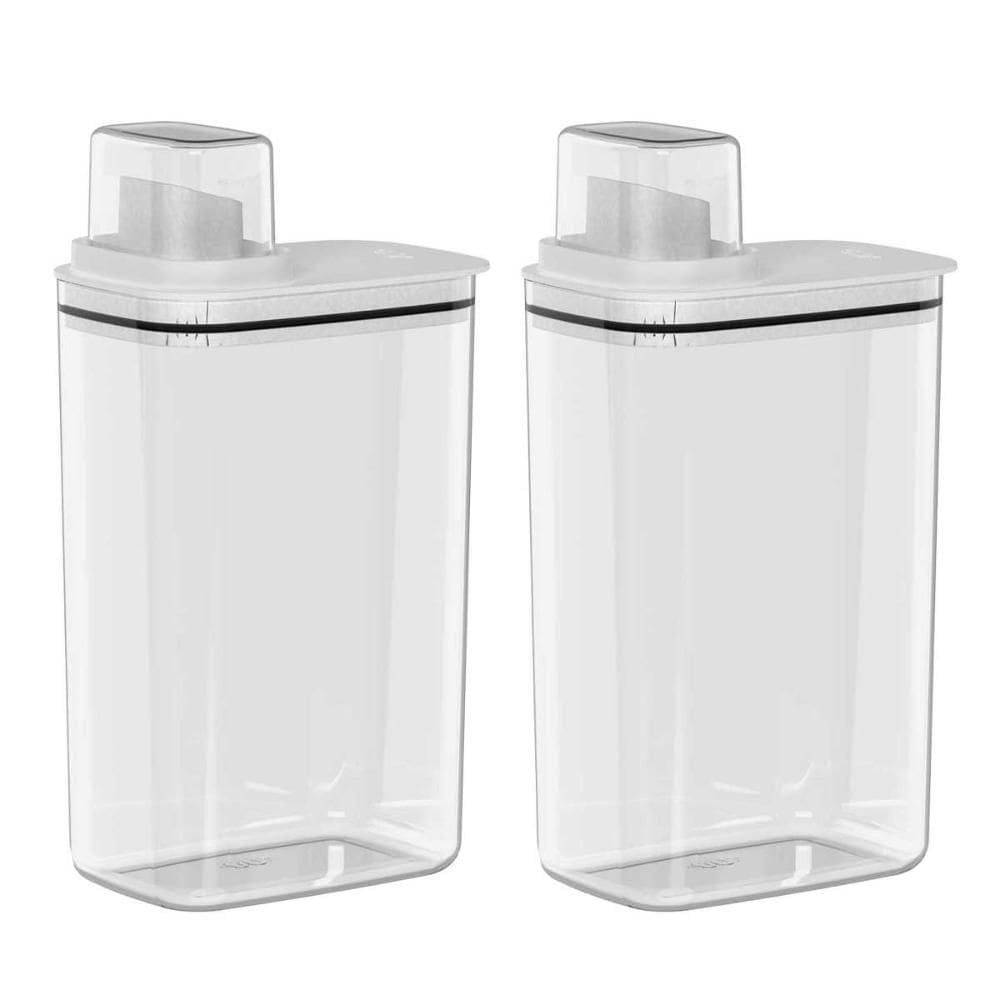 2x Dispenser Produtos de Limpeza 2,3 Litros OU Flow Branco