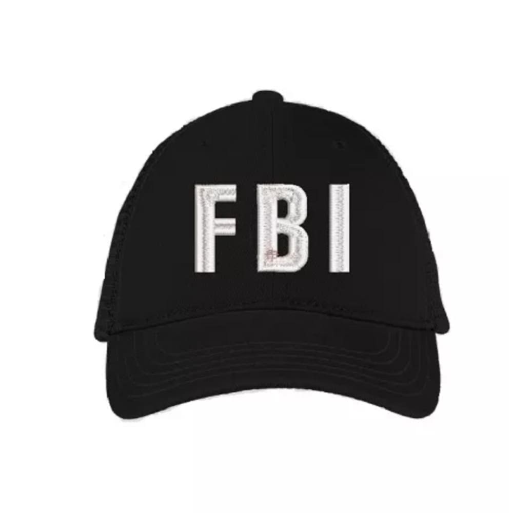 Boné FBI C/ Bordado Branco Festas