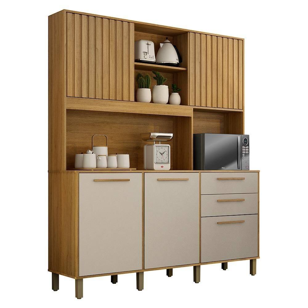 Cozinha Compacta Diamante 5 Portas e 2 Gavetas - Valdemóveis