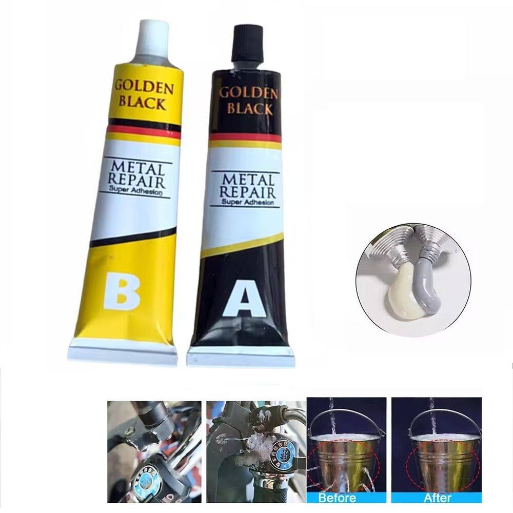 Super Cola Epoxi Reparo Vazamento Aço Metal Vidro Aluminio Rachadura Secagem Rapida Resistente