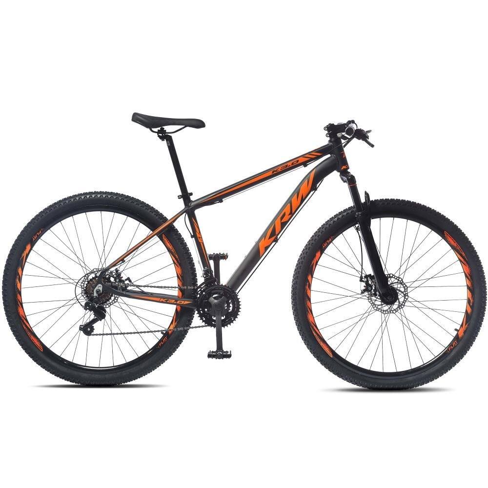 Bicicleta Krw Sv50 Aro 29 Susp. Dianteira 24 Marchas - Laranja/preto