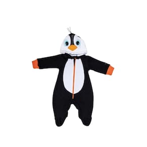 Macacão bebê inverno Bichinhos - Pinguim - Dinossauro