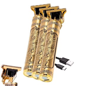 Kit 3 Maquininhas Dragão Retro Barba Profissional Ultra