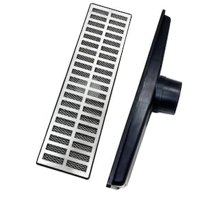 Ralo Pluvial Completo 15x50 Aluminio Saída 75mm com Tela