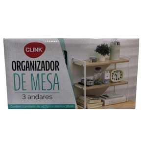 Mesinha Organizadora Armário Balcão 3 Andares Ferro Madeira