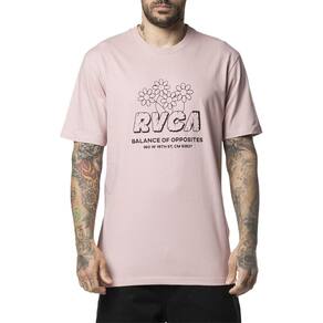 Camiseta RVCA Gardener WT24 Masculina Rosa Claro