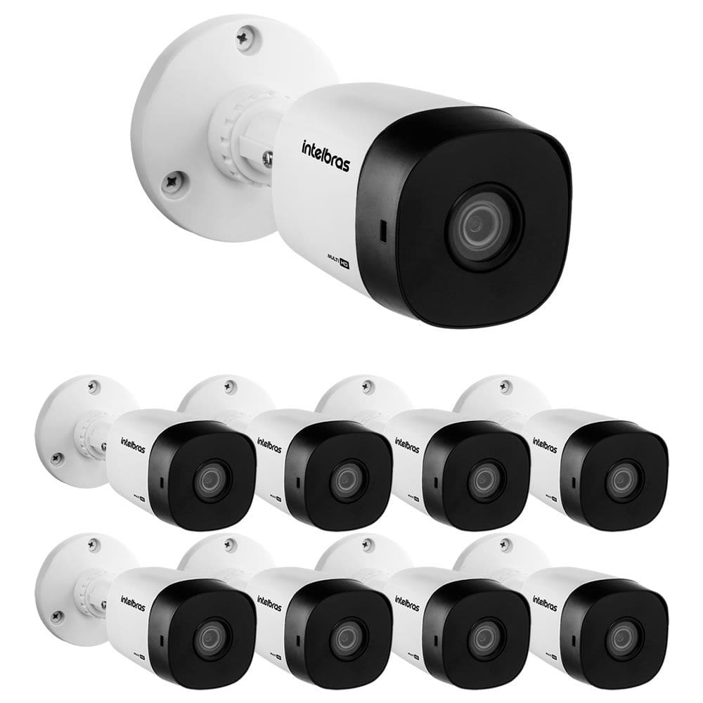 Kit 9 Câmeras Multi HD 2 Megapixels 3.6mm 30m VHD 1230 B G7 Intelbras