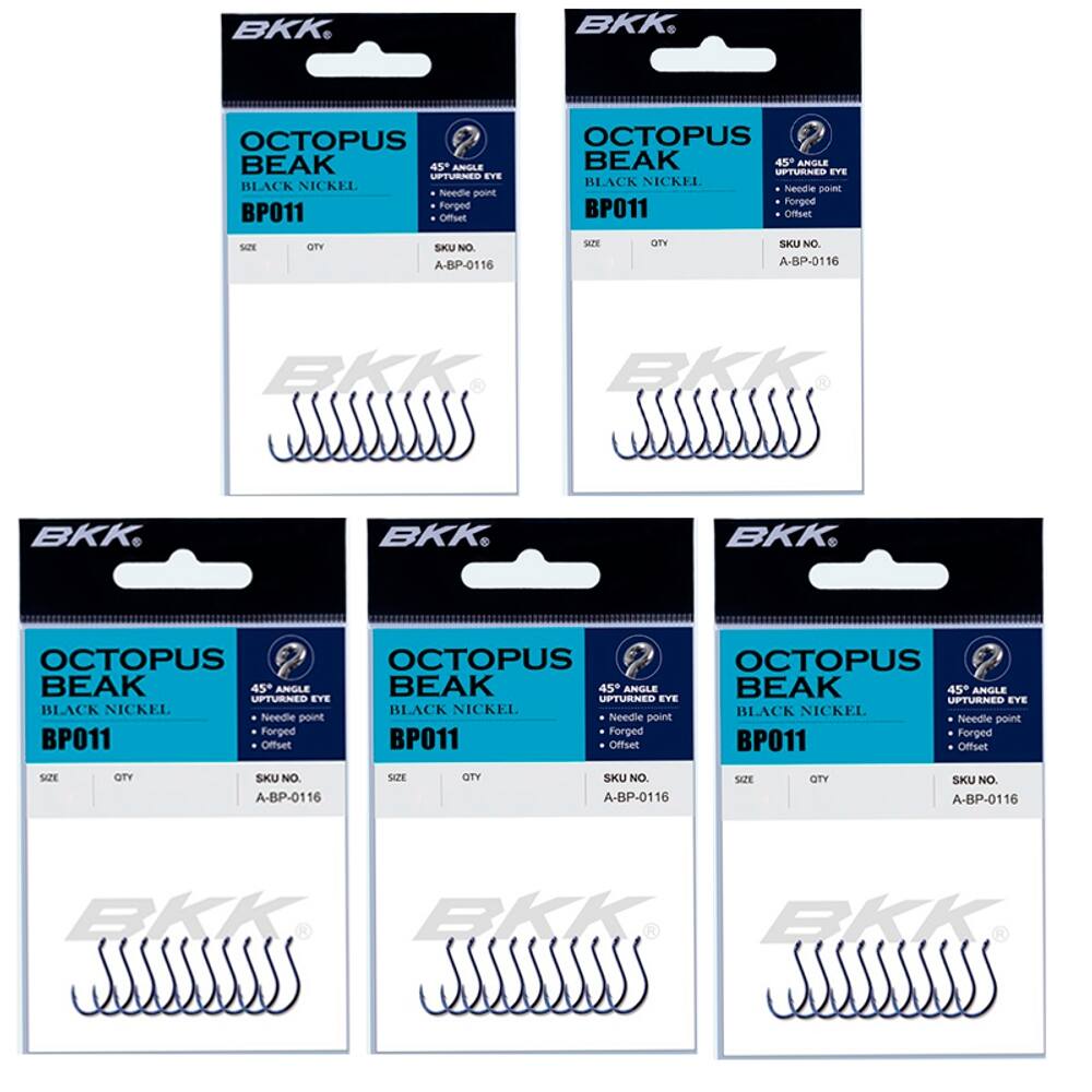 Anzol Pesca BKK Octopus Baek Black Excelente Para Pesqueiro Escolha Tamanho