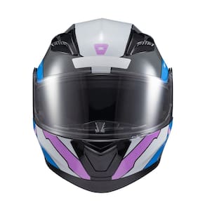 Capacete Texx Escamot Gladiator V3 Reisen Azul Rosa Branc 56 [F016]