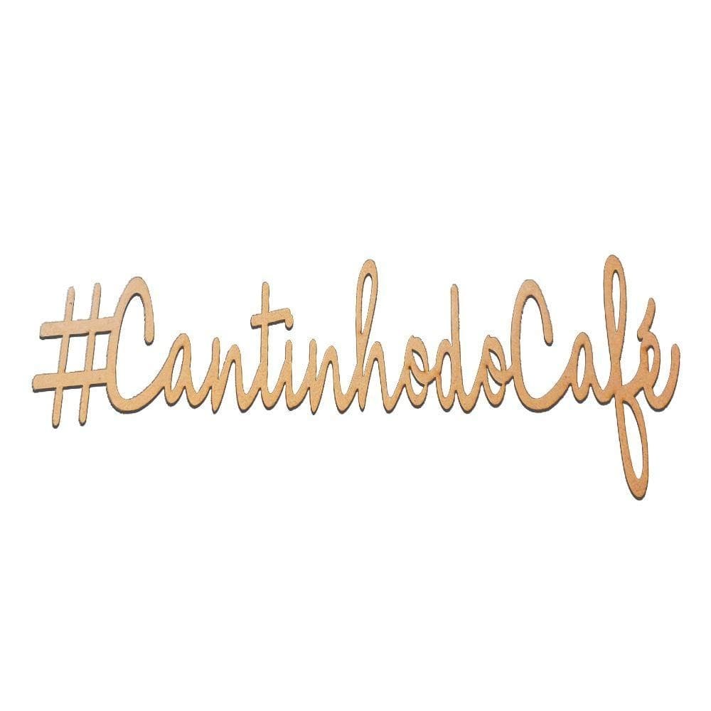 Placa Decorativa #cantinhodocafé Natural Trovarelli [F031]