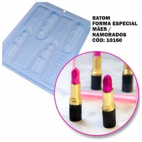 Forma Silicone P/ Chocolate Batom Bwb Cod 10160