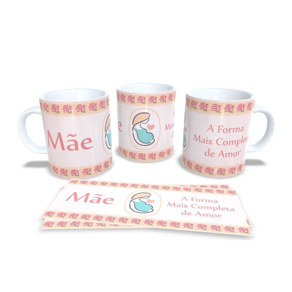 Canecas de Porcelana Dia das Mães