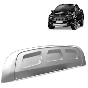 Protetor Parachoque Fiat Toro 2016 a 2019 Prata Diant Tgpoli