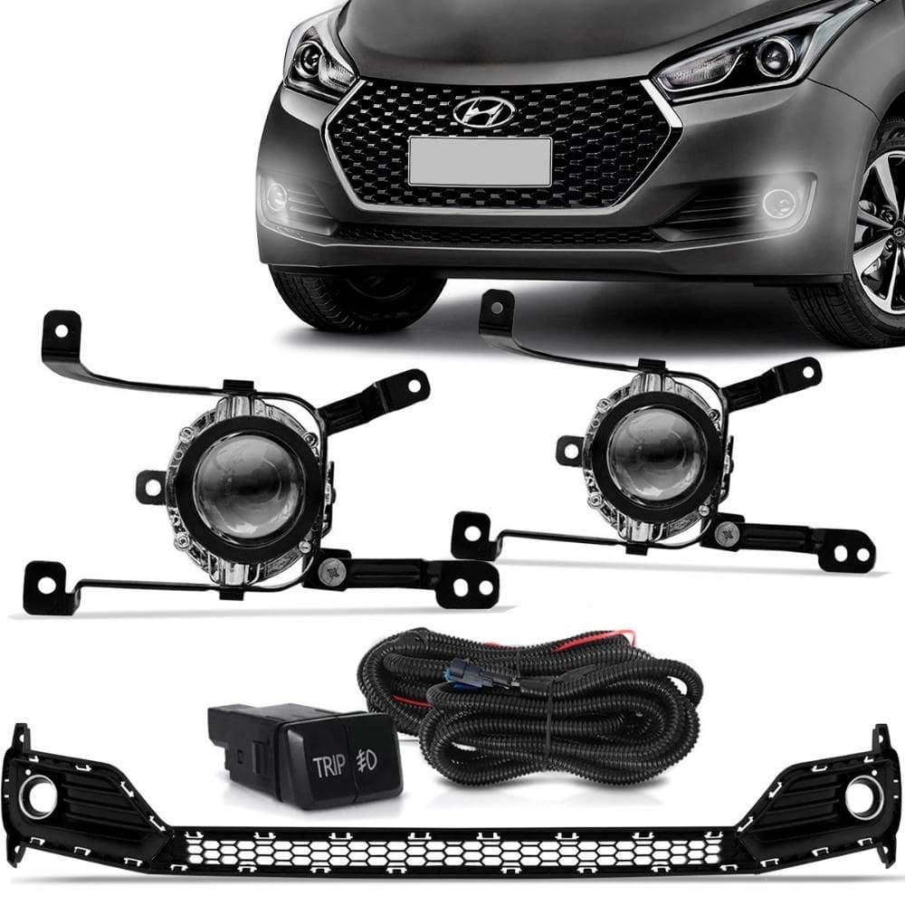 Farol Milha HB20 2016 2019 Auxiliar Neblina Grade Inferior