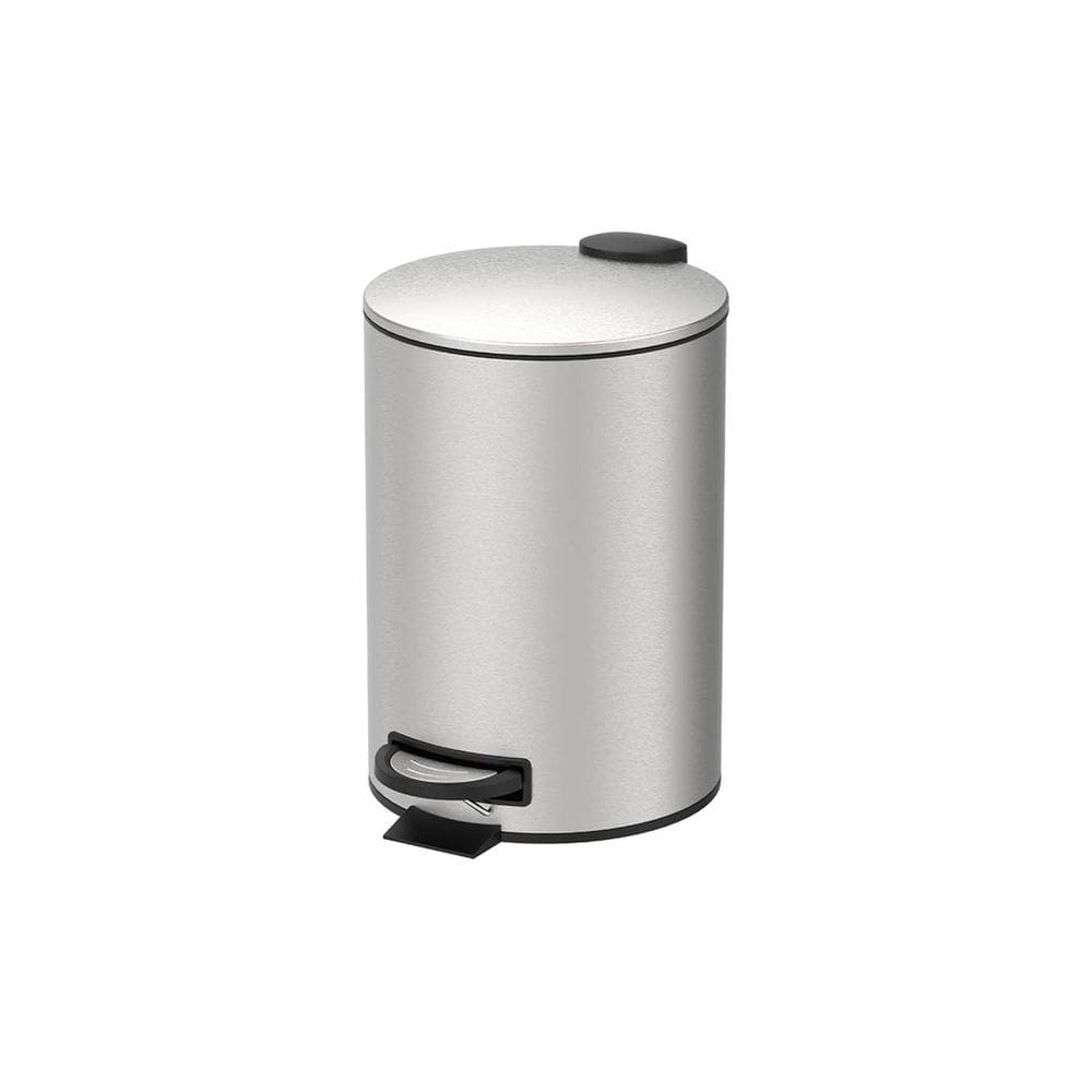 Lixeira C/ Pedal e Balde 12L Aço Inoxidável Escovado Linha Spin Brinox