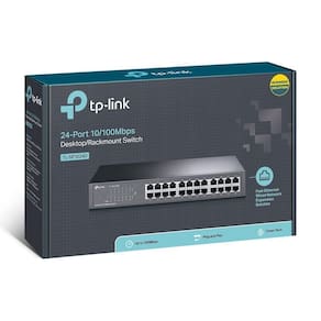 Switch Fast 24 Portas Mesa Ou Montável Em Rack