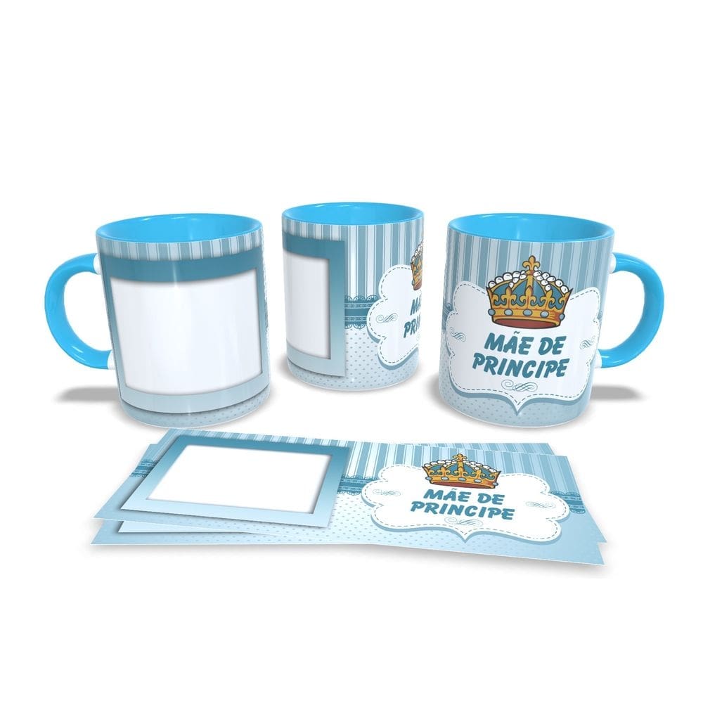 Canecas Azul Personalizadas Dia das Mães