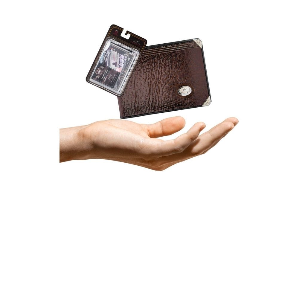 Kit Carteira Media Mitty Couro + Refil Mitty M1 Plm0 Cafe