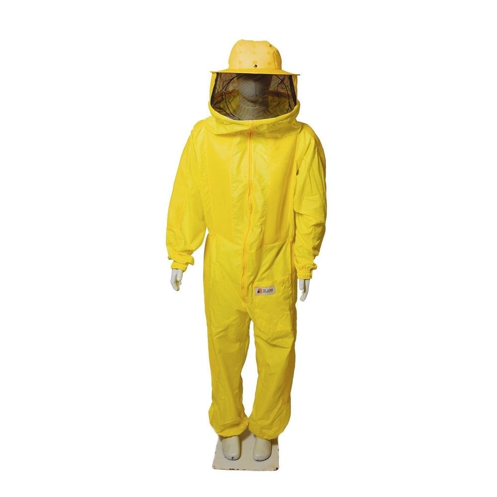 Macacão Nylon Amarelo Máscara Fixa Móvel