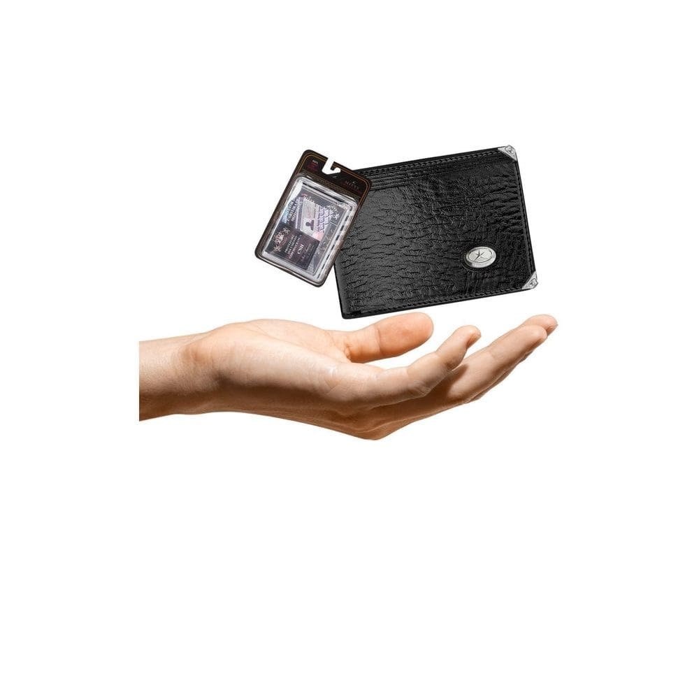 Kit Carteira Media Mitty Couro + Refil Mitty M1 Plm0 Preto