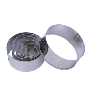 Jogo Cortador Redondo Kit Com 7 Peças Em Aço Inox