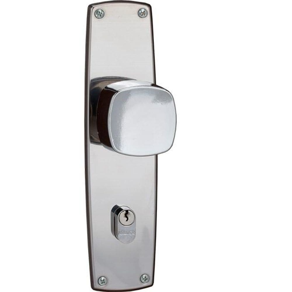 fechadura entrada classic espelho 55mm inox polido alianca