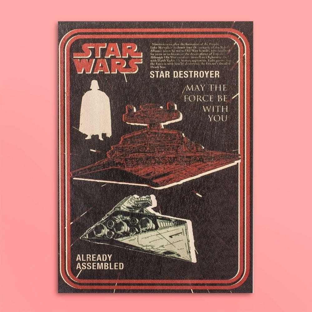 Quadro Vintage Star Wars Destroyer