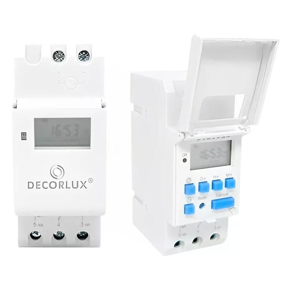 Temporizador Digital Din35 Industrial 220V/16A TE4163 Decorlux