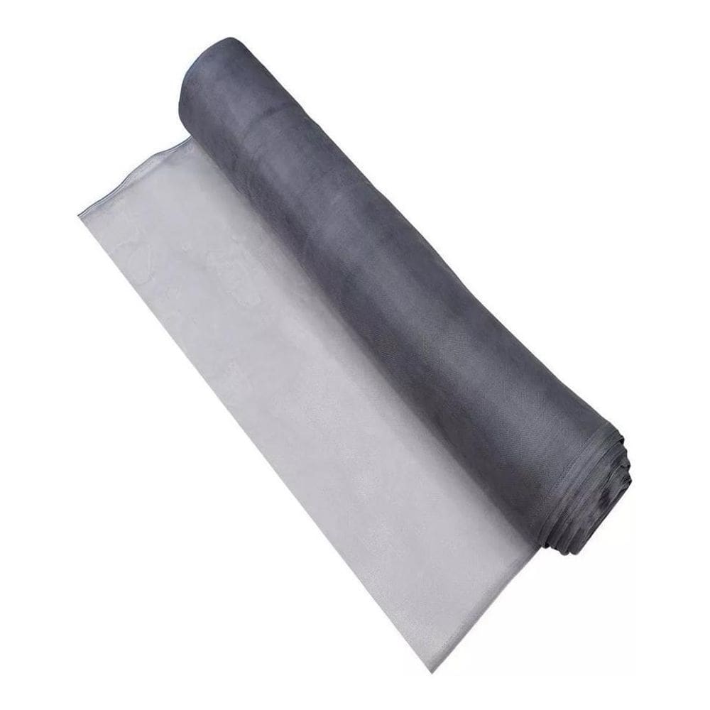 Tela Nylon Mosqueteira Anti Mosquito Cinza 1 X 30 Metros