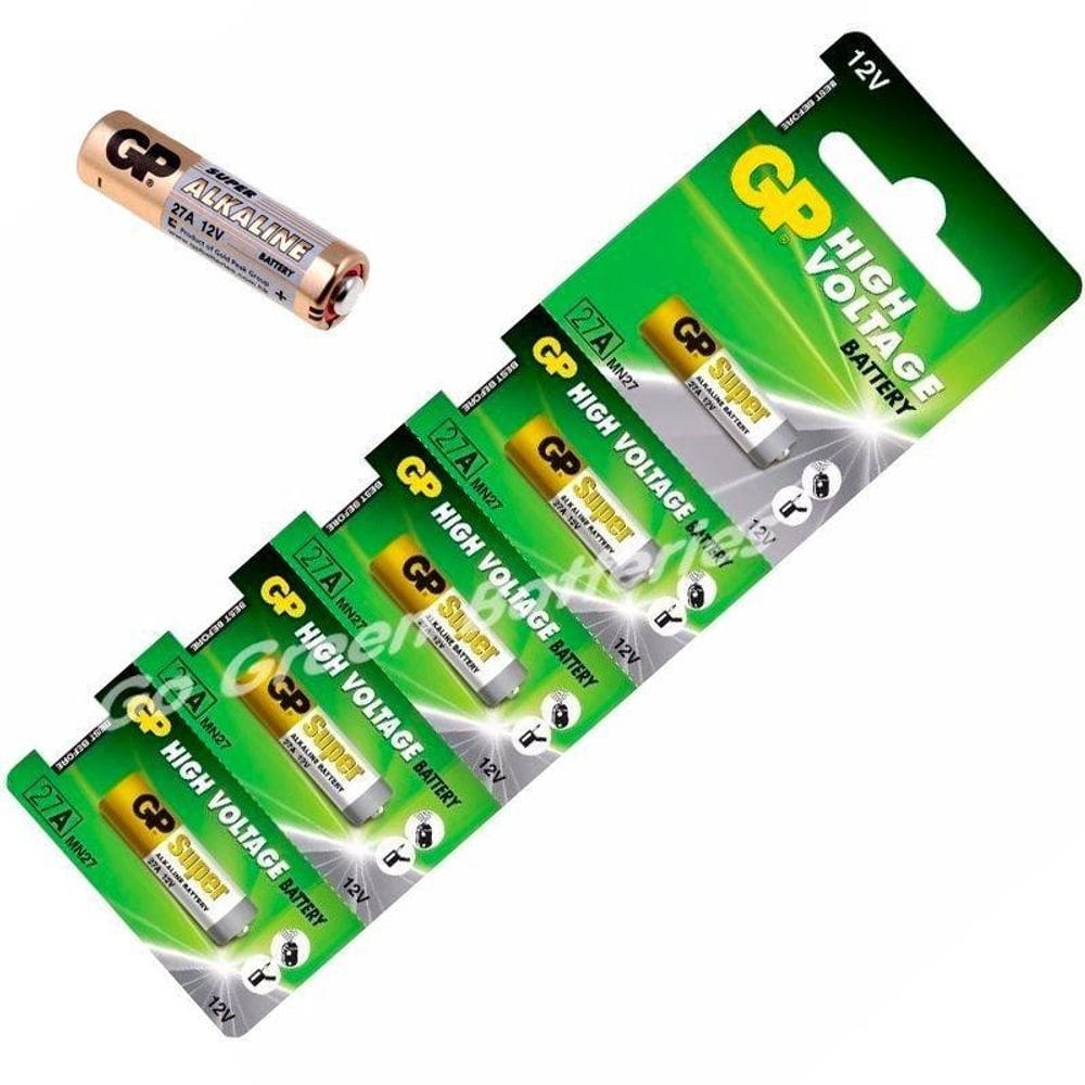 Cartela 5 Baterias 27A 12V Alcalina