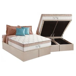 Cama Box Baú King: Colchão Molas Anjos MasterPocket Ensacadas King Best + Base CRC Suede Clean(193x203)
