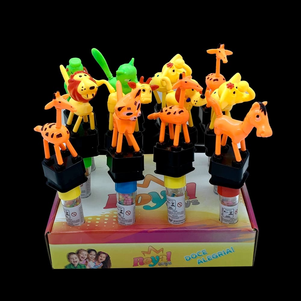Bichinhos Candy: Animais c/ balinhas Tutti Frutti