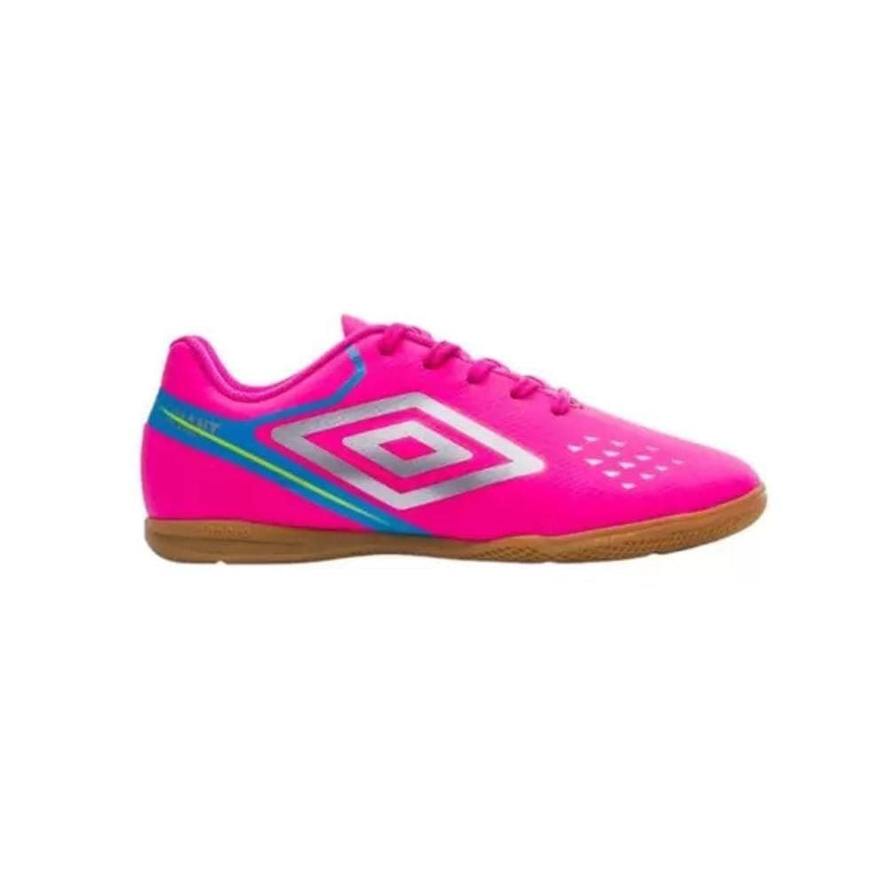 Chuteira Umbro Futsal Adamant Top Speed Rosa-Infantil