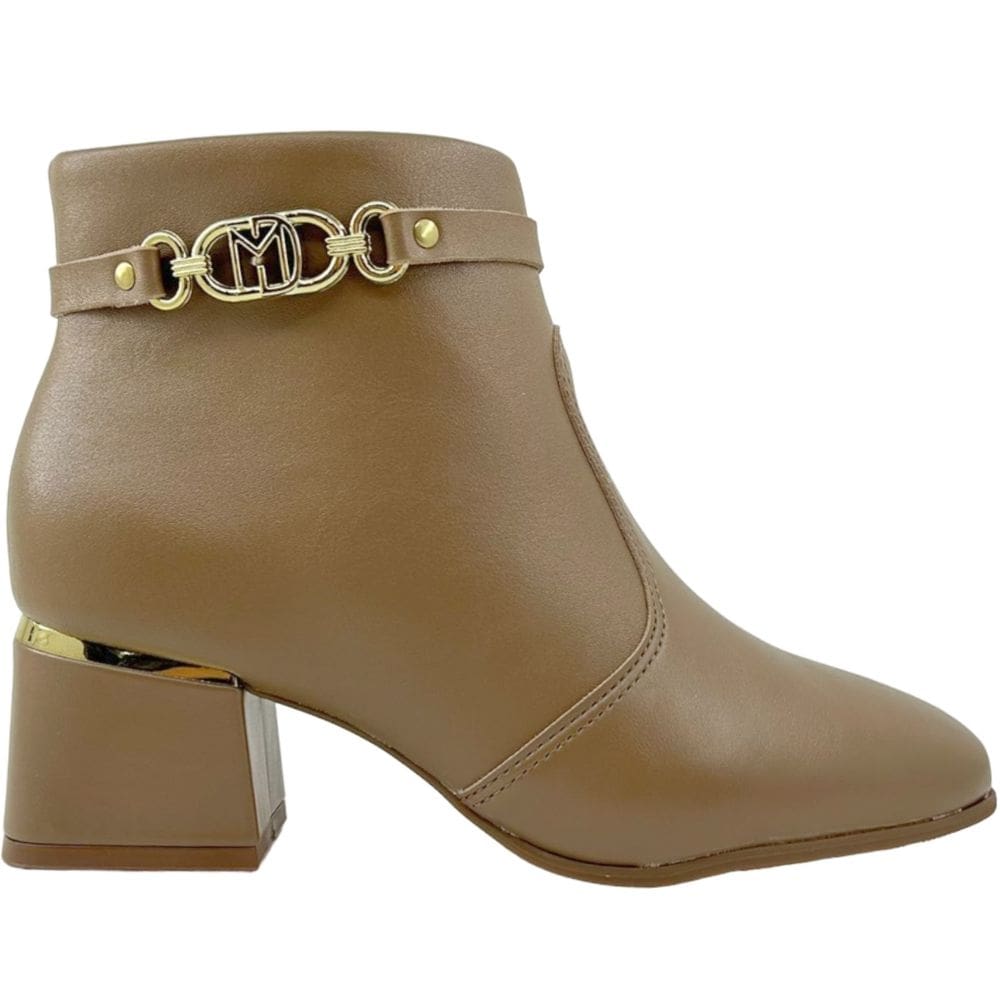 Bota Feminina Casual Dia a Dia Cano Baixo Salto Bloco Bico Redondo Modare 7082.102