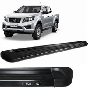 Estribo Lateral Frontier 2017 a 2023 Aluminio Preto Track
