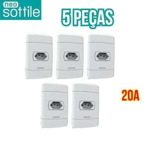 Kit Neo Sotille 5 Tomadas 20A
