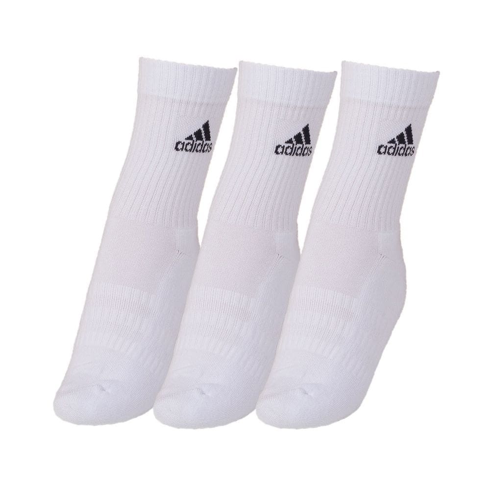 Meia Adidas Cush 3 Pares 41-43 Branca