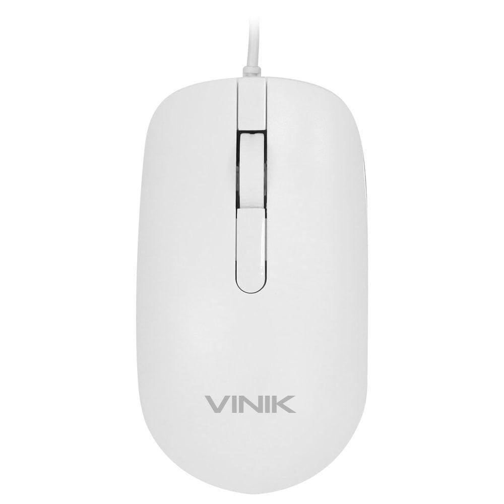 Mouse Optico Dynamic Slim Branco 1600 Dpi Cabo Usb 1.8 Metro