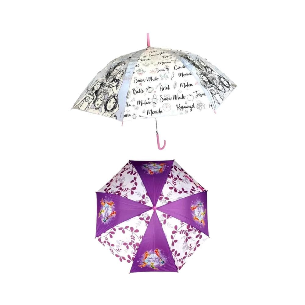 Kit 02 Guardas-Chuva Infantil Fadas Princess 10009 24222