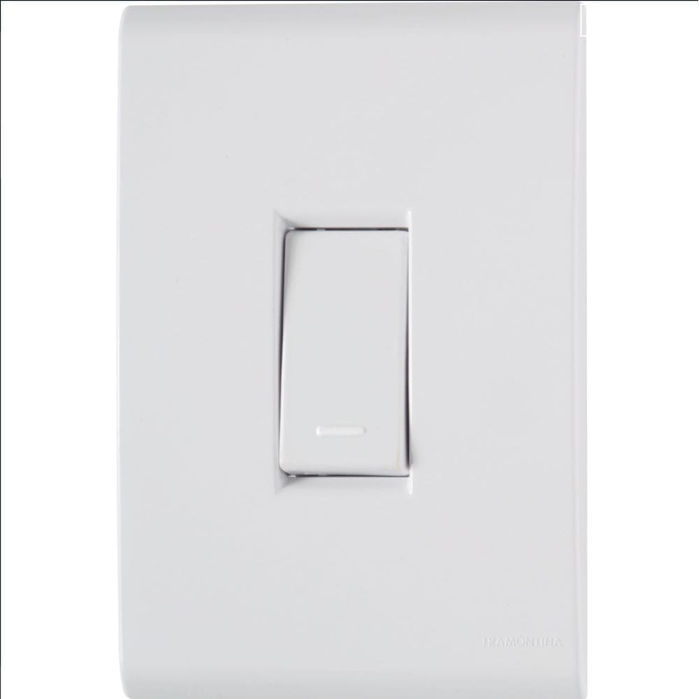 Conjunto 1Interruptor Simples 4x2 Branco Tramontina Liz
